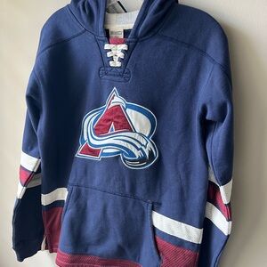 CCM Navy, Burgundy & White Colorado Avalanche Hoodie